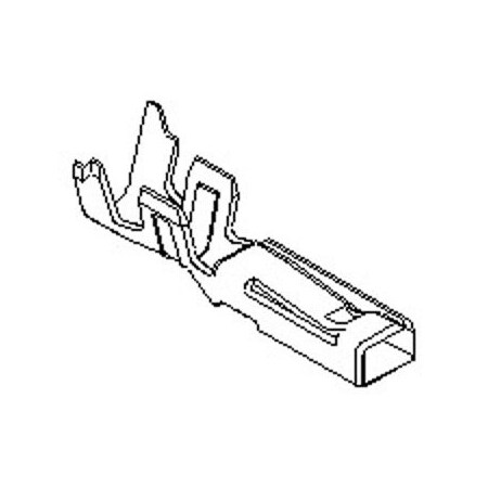 Molex Connector Accessory, 0.055In Min Cable Dia, 0.075In Max Cable Dia, Contact, Phosphor Bronze 500398100